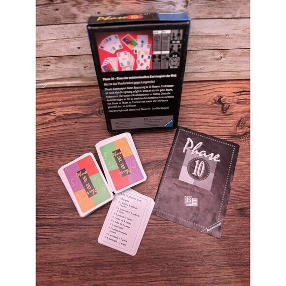 Phase 10 Card game, German, Ravensburger Kartenspiele, Complete, 2005 - Picture 4 of 6